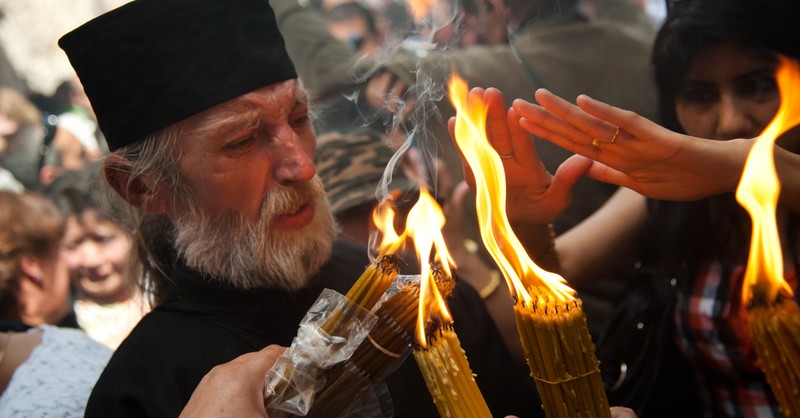 holy saturday, holy fire jerusalem