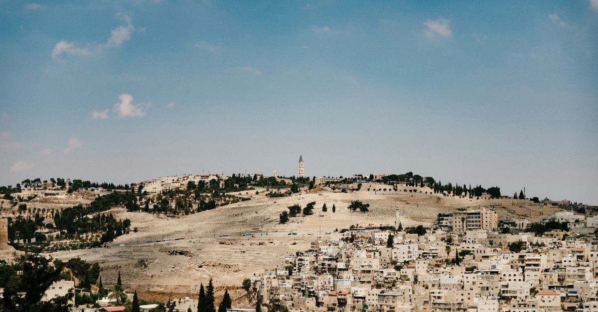 Mount of Olives, Jerusalem; meditative scriptures for holy week