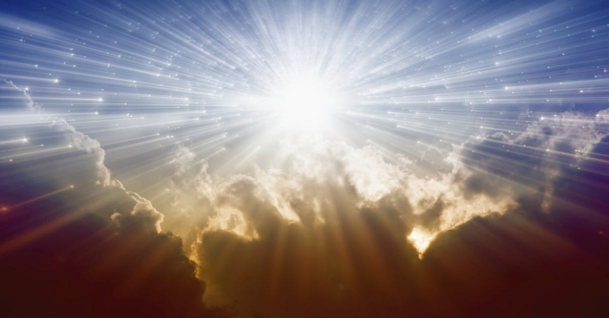 Sun shining through clouds, what happens after we die