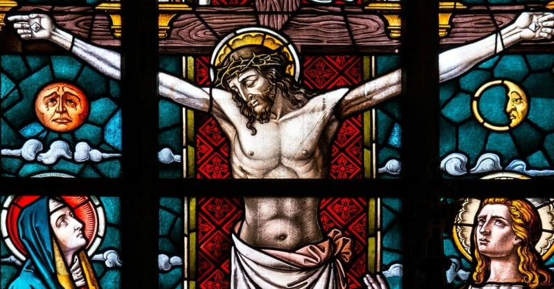 Jesus on the cross, it is finished