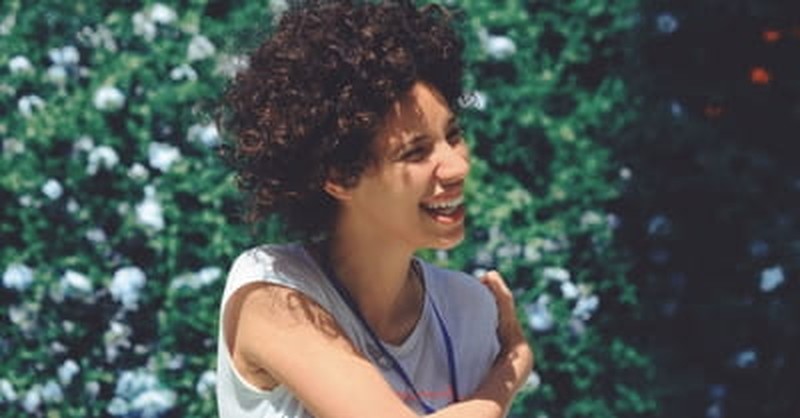 joyful woman