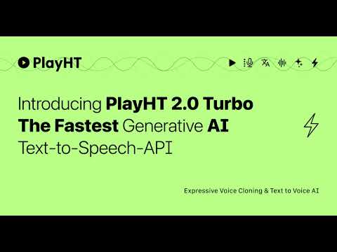 Introducing PlayHT Turbo: Fastest AI Text-to-Speech model for Conversational AI