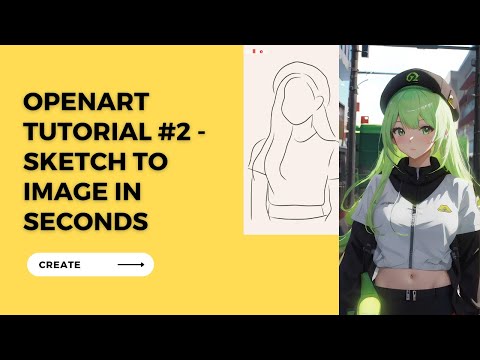 OpenArt Tutorial 2 - Create Fully-rendered Images With a Simple Sketch (Prompts Optional)